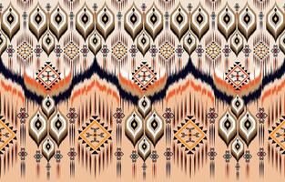 Afrikaanse ikat paisley naadloos patroon. meetkundig etnisch oosters patroon traditioneel Aan blauw achtergrond. aztec stijl abstract vector illustratie.ontwerp voor textuur, stof, kleding, inwikkeling, tapijt.