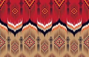 Afrikaanse ikat paisley naadloos patroon. meetkundig etnisch oosters patroon traditioneel Aan blauw achtergrond. aztec stijl abstract vector illustratie.ontwerp voor textuur, stof, kleding, inwikkeling, tapijt.