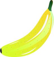 een geel banaan vector