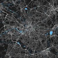 stad kaart van Manchester uk vector