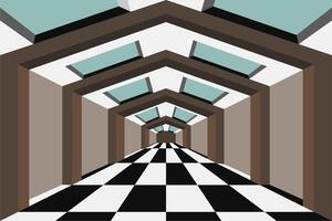 3d kamer illustratie vector ontwerp. optisch illusie illustratie