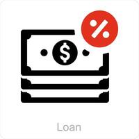 lening en liefdadigheid icoon concept vector