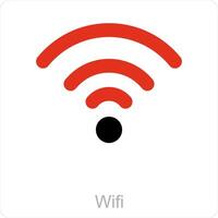 Wifi en signaal icoon concept vector