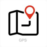 GPS en navigatie icoon concept vector