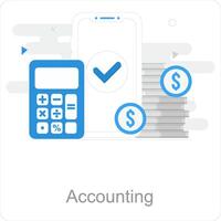 accounting en begroting icoon concept vector
