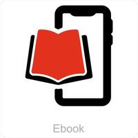 ebook en onderwijs icoon concept vector