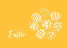 schattig hand- getrokken Pasen horizontaal naadloos patroon met konijntjes, bloemen, Pasen eieren, mooi achtergrond, Super goed voor Pasen kaarten, banier, textiel, achtergronden - vector ontwerp