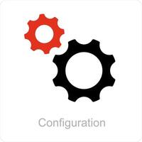 configuratie en instelling icoon concept vector
