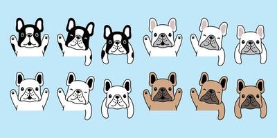 hond vector Frans bulldog icoon huisdier puppy tekenfilm karakter symbool illustratie tekening ontwerp