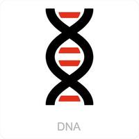 dna en medisch icoon concept vector