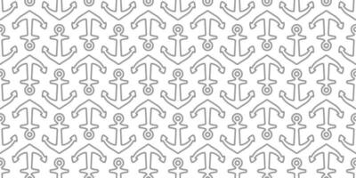 anker naadloos patroon touw lasso vector boot piraat roer nautische maritiem zee oceaan herhaling behang sjaal geïsoleerd tegel achtergrond illustratie lijn wit ontwerp