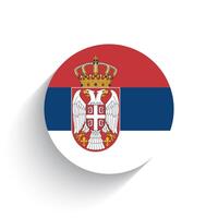 nationaal vlag van Servië icoon vector illustratie geïsoleerd Aan wit achtergrond.