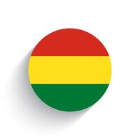 nationaal vlag van Bolivia icoon vector illustratie geïsoleerd Aan wit achtergrond.