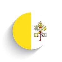 nationaal vlag van Vaticaan stad staat icoon vector illustratie geïsoleerd Aan wit achtergrond.