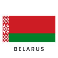 vlag van Wit-Rusland geïsoleerd Aan wit achtergrond. vector