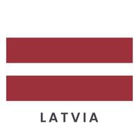 vlag van Letland vector illustratie geïsoleerd Aan wit achtergrond.