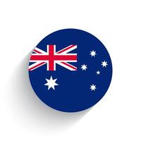 nationaal vlag van Australië icoon vector illustratie geïsoleerd Aan wit achtergrond.