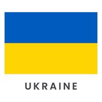 vlag van Oekraïne geïsoleerd Aan wit achtergrond. vector