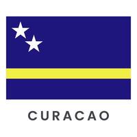 vector achtergrond van Curacao vlag geïsoleerd Aan wit achtergrond.