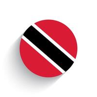 nationaal vlag van Trinidad en Tobago icoon vector illustratie geïsoleerd Aan wit achtergrond.