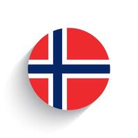 nationaal vlag icoon vector illustratie van Noorwegen geïsoleerd Aan wit achtergrond.