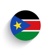 nationaal vlag van zuiden Soedan icoon vector illustratie geïsoleerd Aan wit achtergrond.