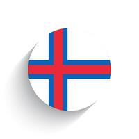 nationaal vlag van Faeröer eilanden icoon vector illustratie geïsoleerd Aan wit achtergrond.