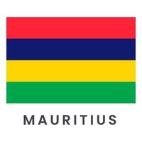 vector Mauritius vlag geïsoleerd Aan wit achtergrond.