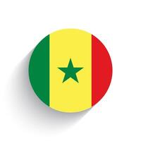 nationaal vlag van Senegal icoon vector illustratie geïsoleerd Aan wit achtergrond.