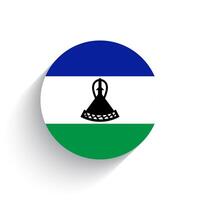 nationaal vlag van Lesotho icoon vector illustratie geïsoleerd Aan wit achtergrond.