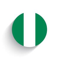 nationaal vlag van Nigeria icoon vector illustratie geïsoleerd Aan wit achtergrond.
