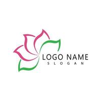 bloem plumeria logo vector element symbool ontwerp