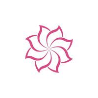 bloem plumeria logo vector element symbool ontwerp