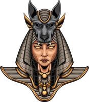 vector illustratie van Egyptische oude mama