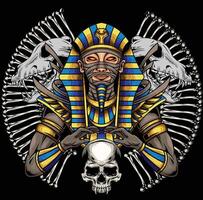 vector illustratie van Egyptische oude mama