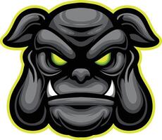 vector buldoggen mascotte logo sjabloon voor sport zaken en gaming team geïsoleerd