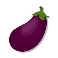 groente vers Purper aubergine tekenfilm illustratie vector