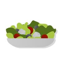 vers groente salade tekenfilm illustratie vector