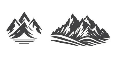 bergen vector illustratie. reeks van bergen logo, reeks van bergen silhouet