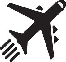 minimaal luchtvaartmaatschappijen logo met creatief vorm icoon, vlak symbool vector