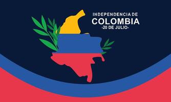 Colombiaanse onafhankelijkheid dag viering. juli 20. vector illustratie