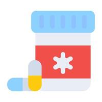 een uniek ontwerp icoon van pillen pot vector