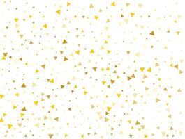 bruiloft gouden driehoekig confetti achtergrond. vector illustratie