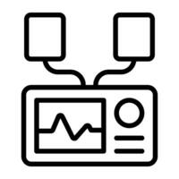 perfect ontwerp icoon van ecg monitor, premie downloaden vector