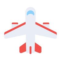 breed lichaam vliegtuig vector icoon in vlak ontwerp