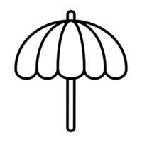 een zonnescherm apparaatje, icoon van paraplu vector