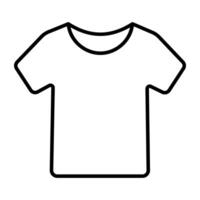 een lineair ontwerp icoon van shirt, modieus kleding vector