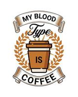 koffie t-shirt ontwerp, typografie met grafisch koffie t-shirt ontwerp vector kunst