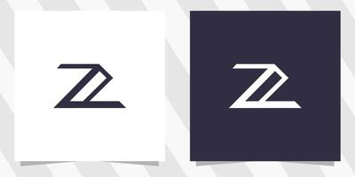 brief z logo ontwerp vector