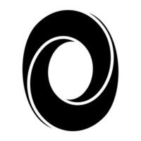 brief O spiraal vorm geven aan, logo brief O spiraal heelal vector